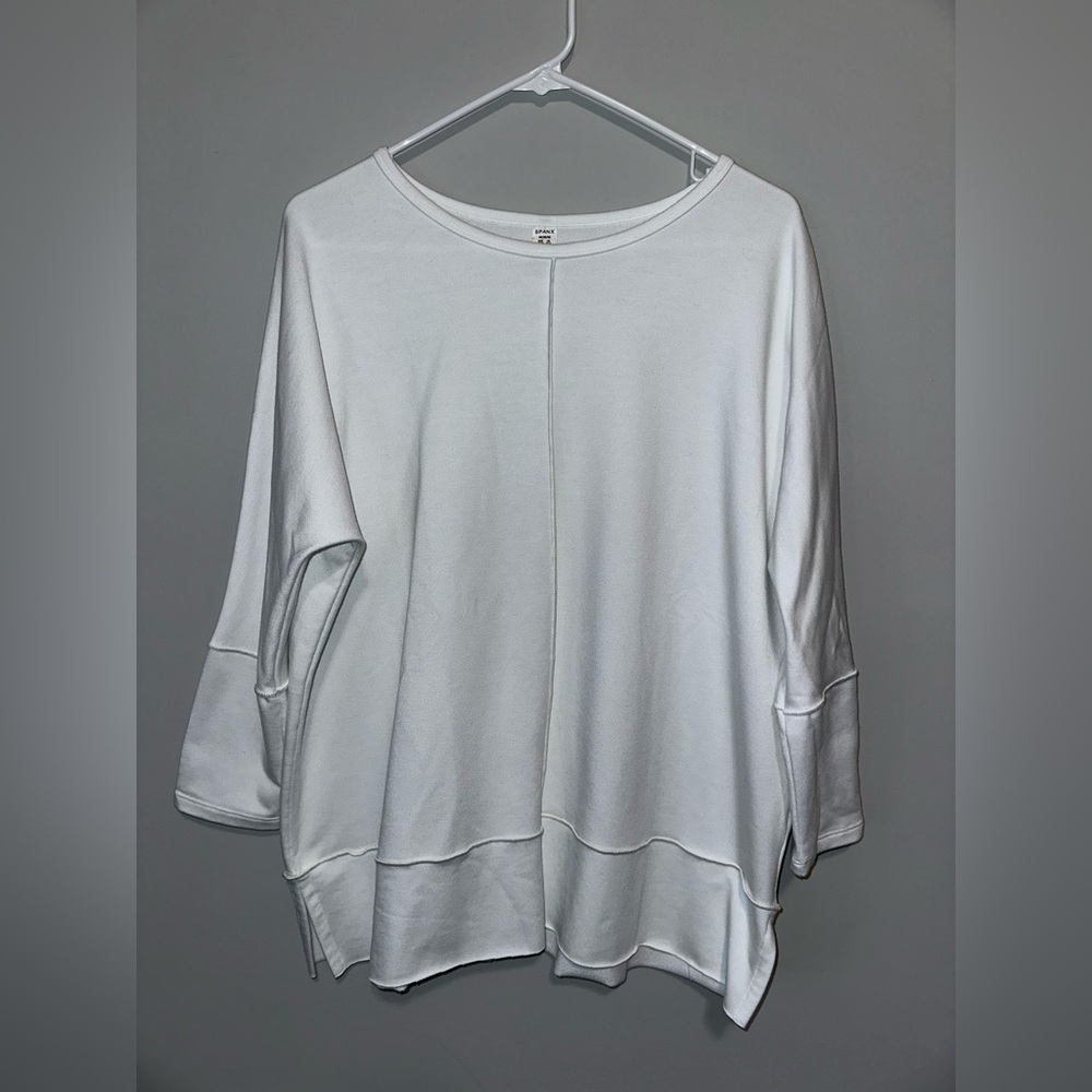 SPANX Elegant White Tunic Top
